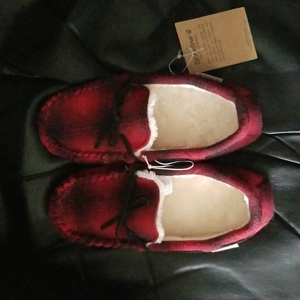 Bearpaw buffalo check slippers Bear Paw womens slippers SIZE MED 7/8 LOOK AT TAG